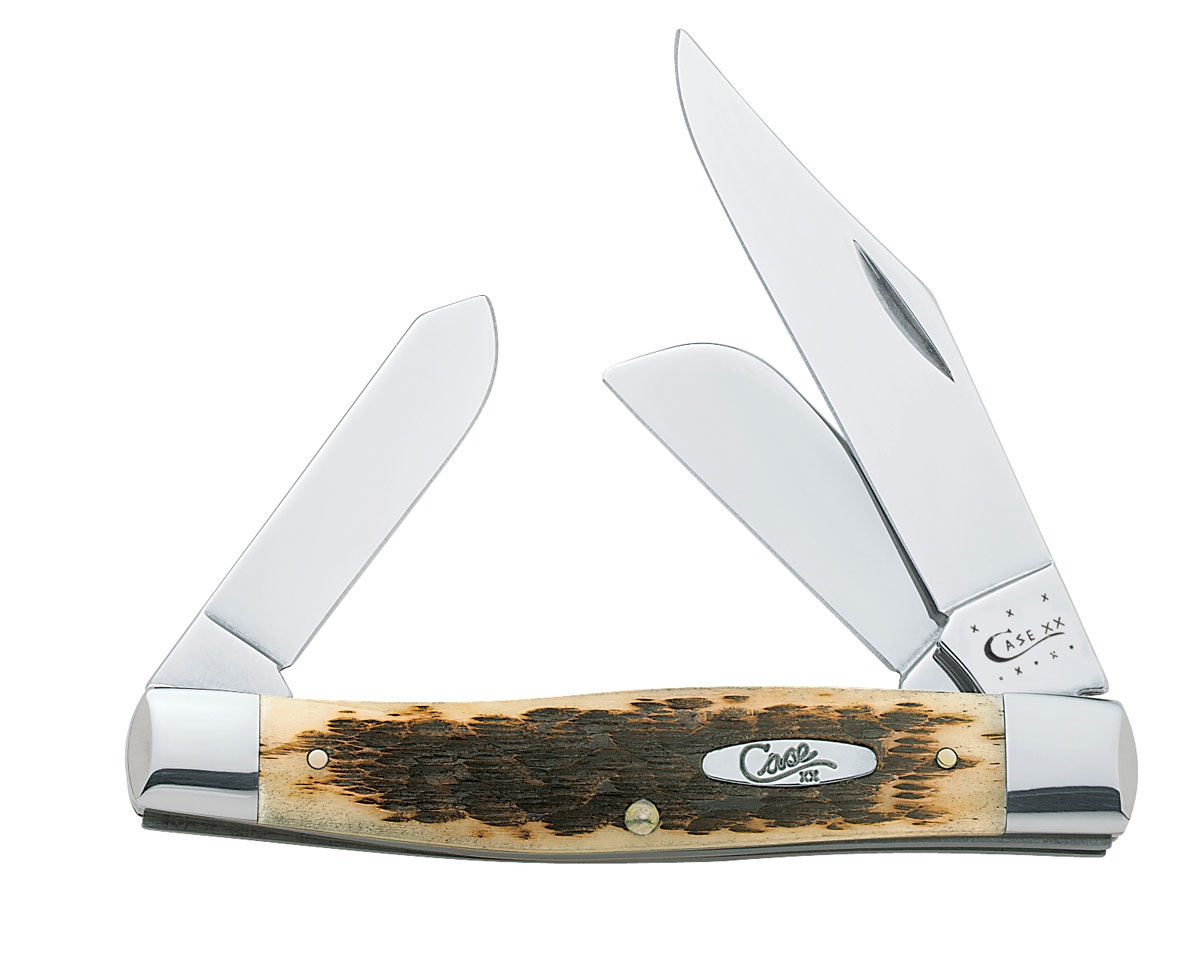 Case CV Amber Bone Large Stockman