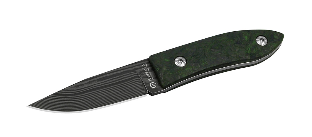 Maserin 923/DV AM22 Damast, Black/Green Fatcarbon