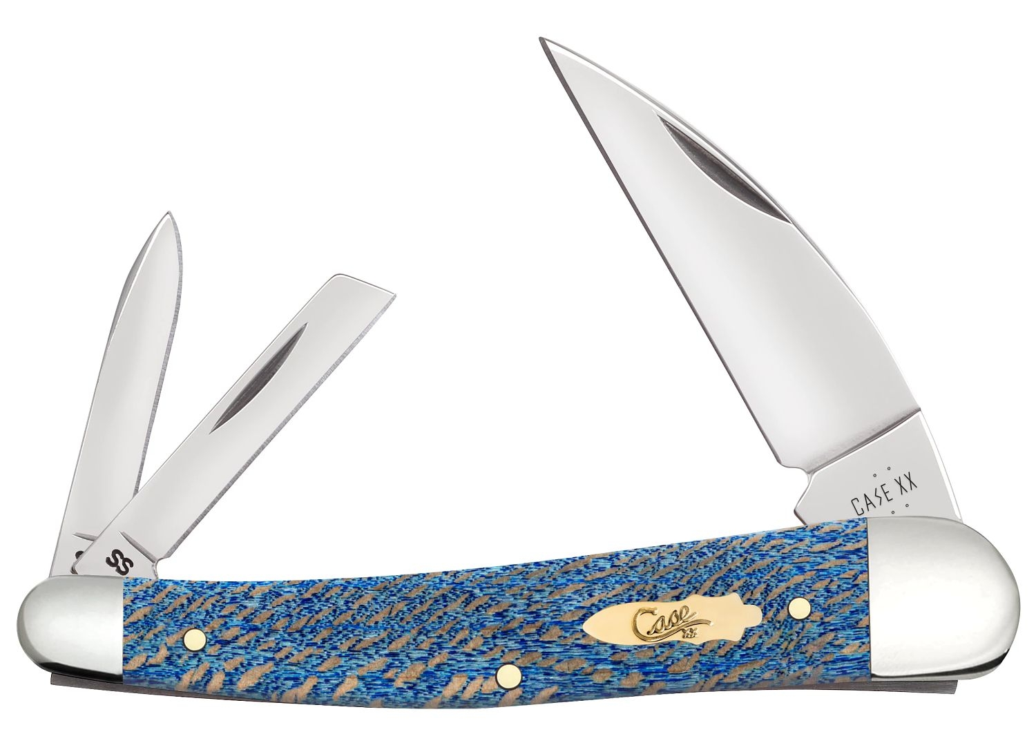 Case SS Blue Sycamore Wood Seahorse Whittler