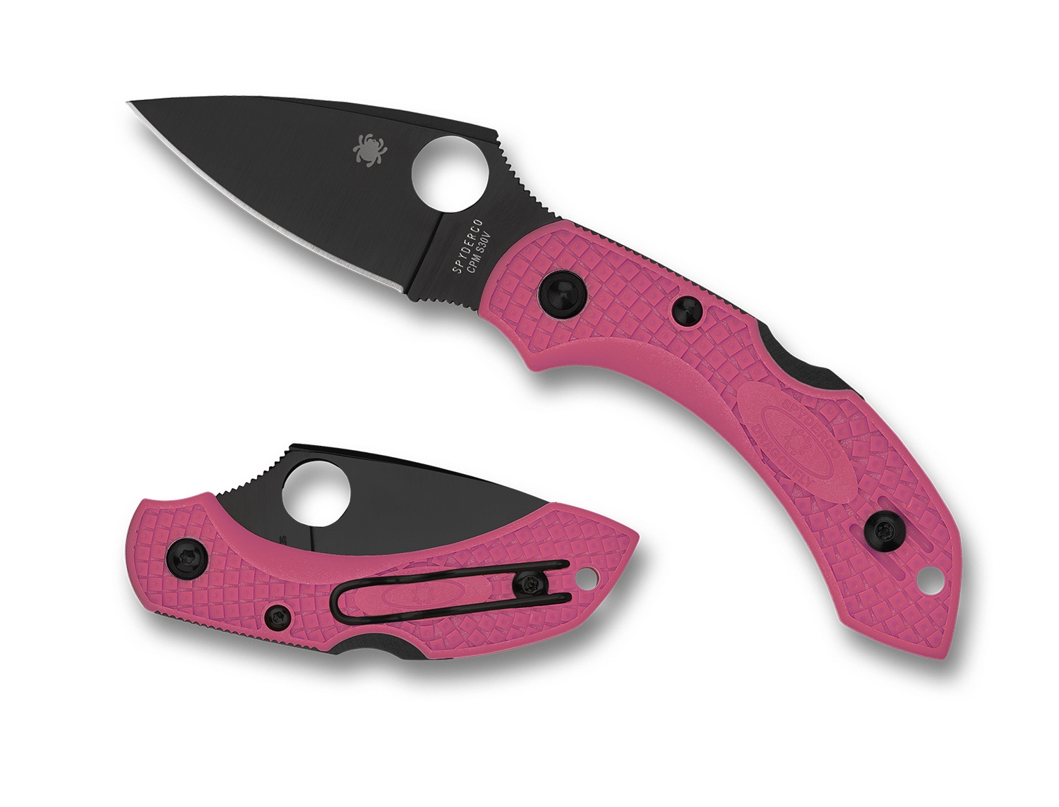 Spyderco C28FPPNS30VBK2 Dragonfly 2, S30V, Pink