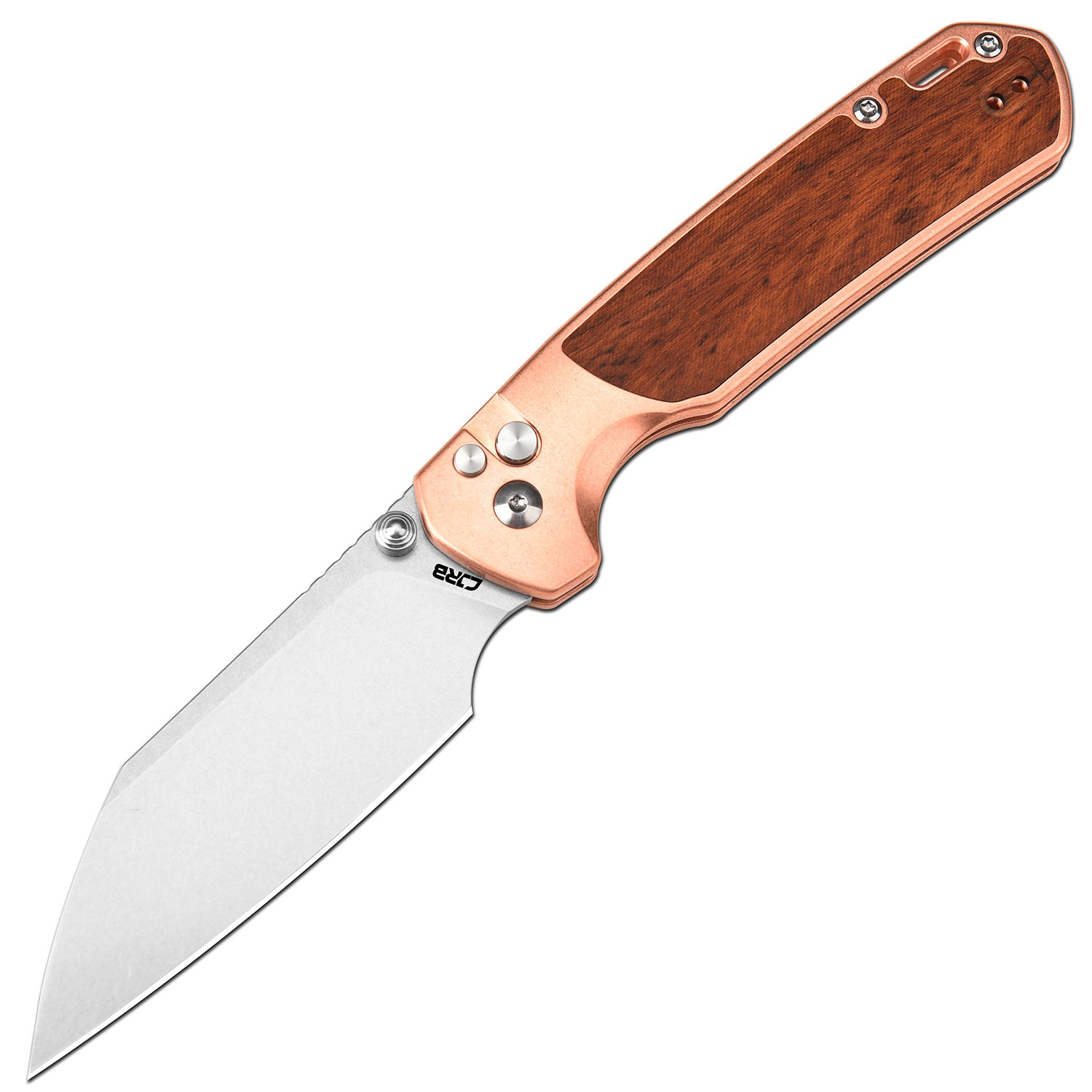 CJRBJ1945L-COWD Large Pyrite S90V Copper Rose Wood