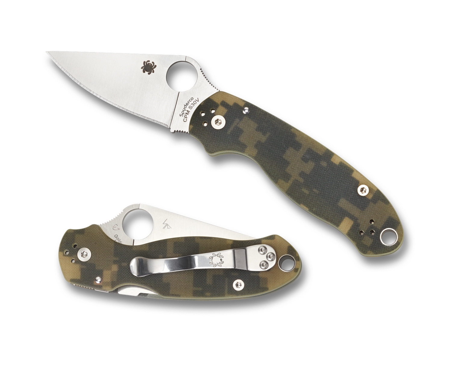 Spyderco C223GPCMO Para 3, G-10 Camo