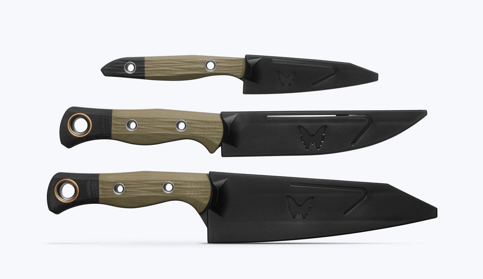 Benchmade 4005BK-01 - 3er Set, OD Green G10