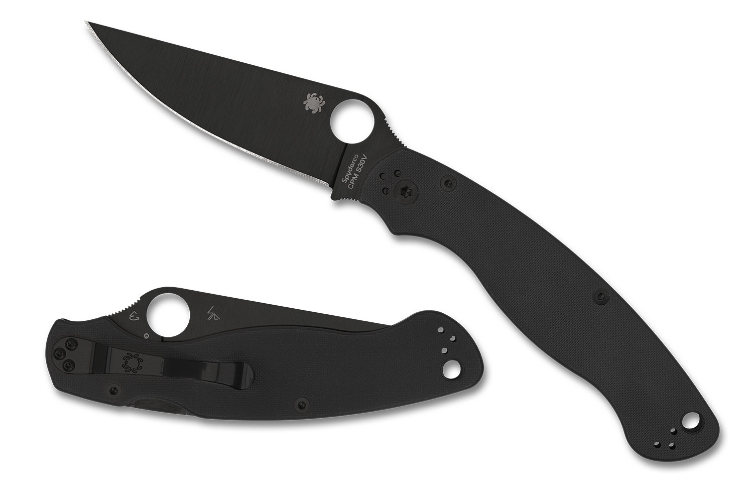 Spyderco C36GPBK2 Military 2 Black G-10, Black