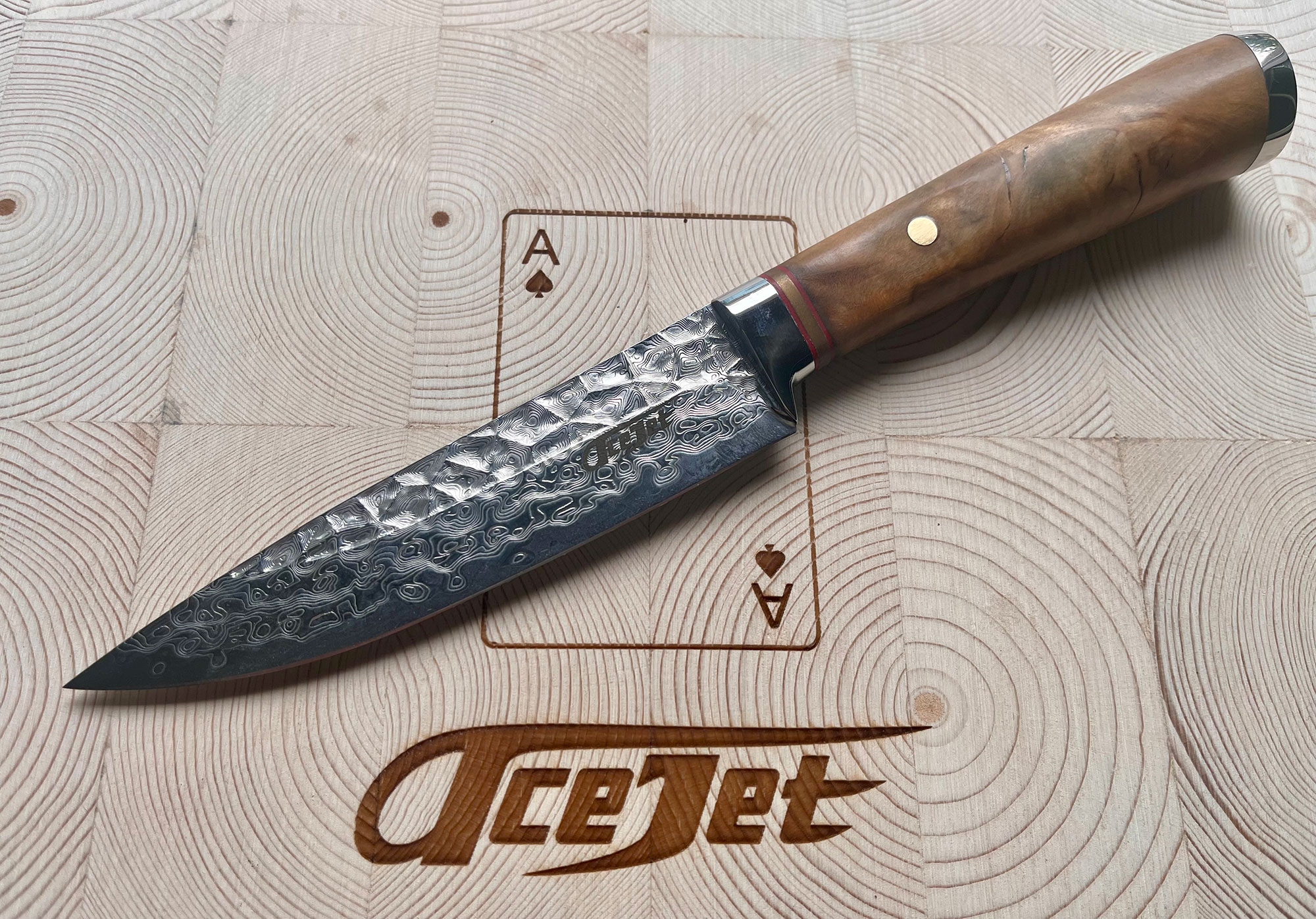 Acejet AJ7539 Hammerman Olive SanMai Kitchen Knife