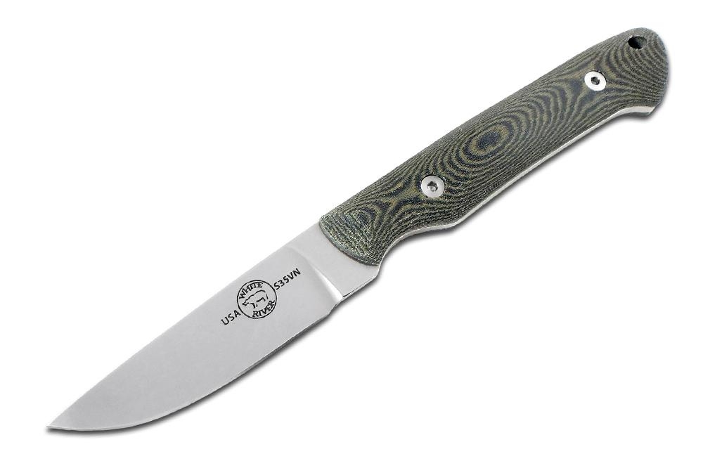 White River Small Game, Canvas Black Olive Micarta