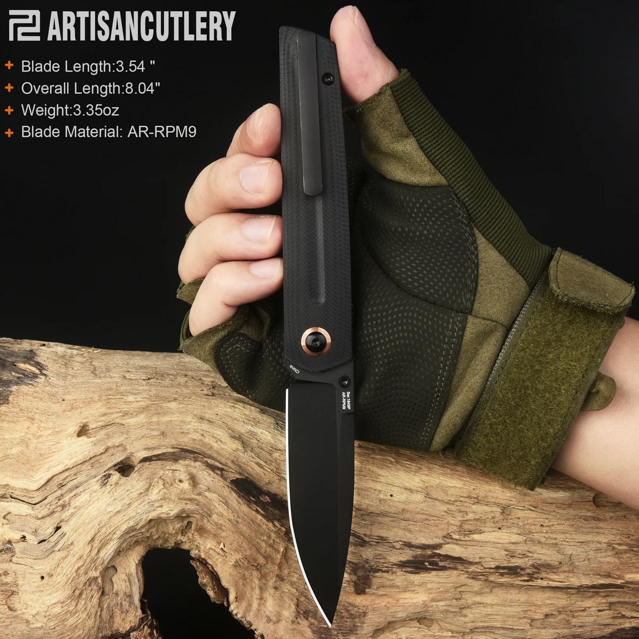 ARTC1849P-BBK Sirius AR-RPM9, Black, Black G10