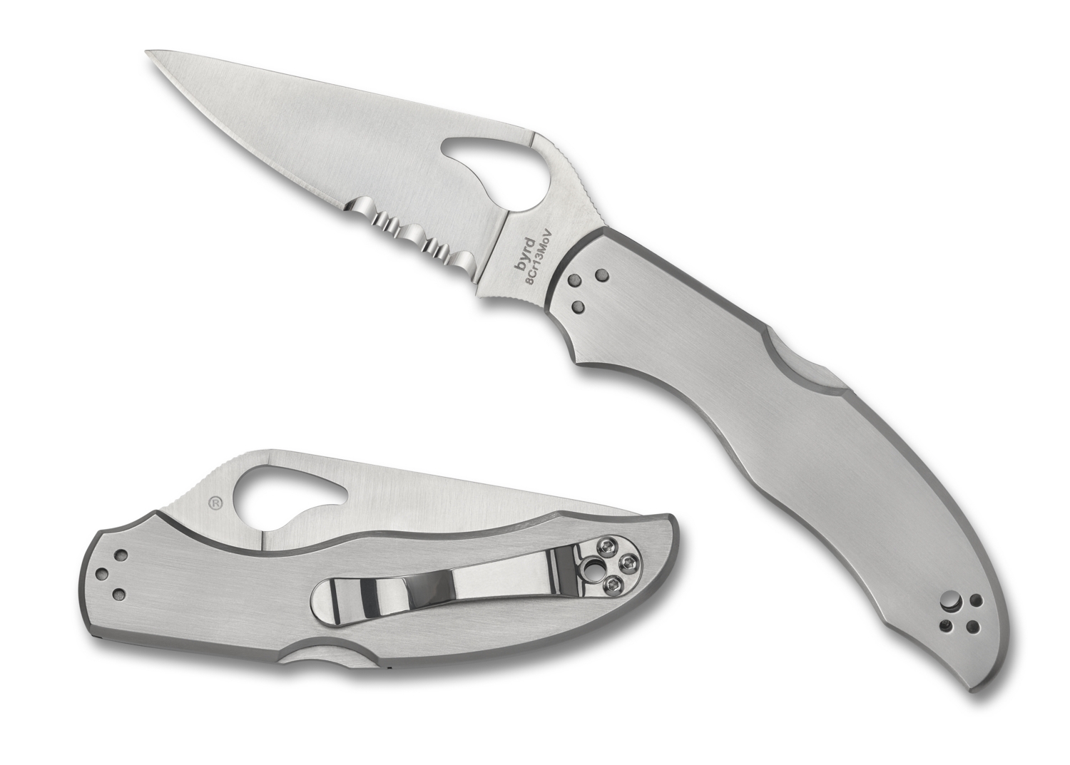 Spyderco BY01PS2 Harrier 2, Stainless Steel