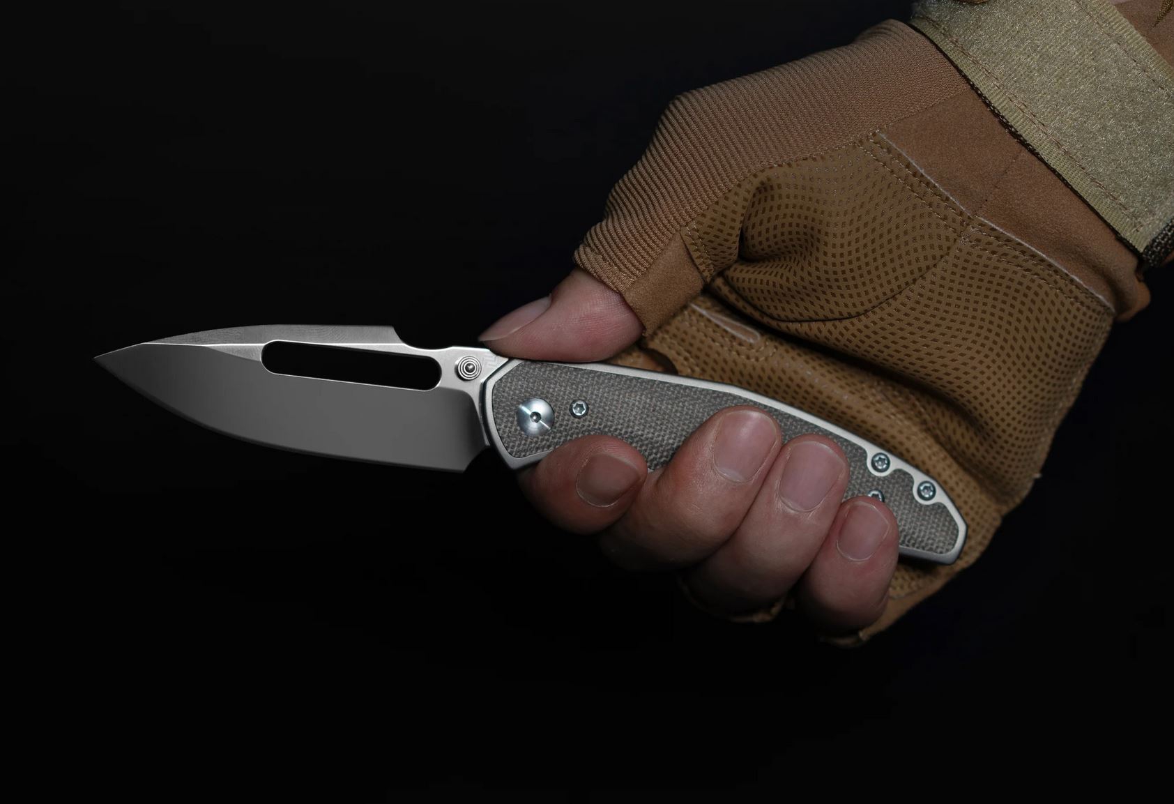ARTC1862G-ODG Rustic Boa S35VN, Micarta/ Titan