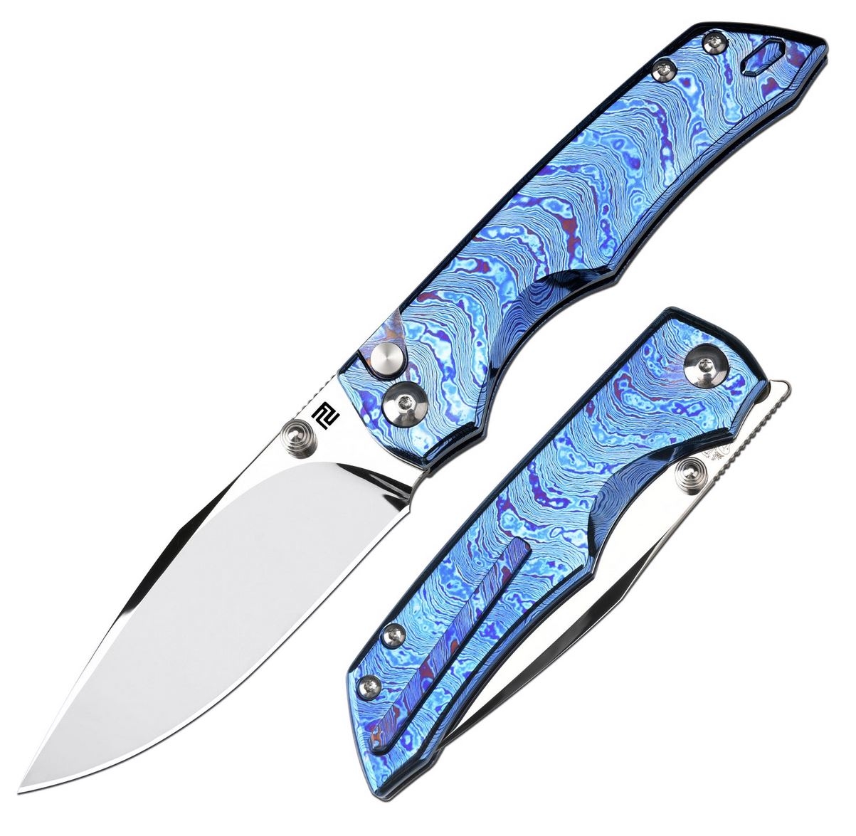 ARTC1870G-TDB Enchanter S90V, Blue Titan/ Damascus