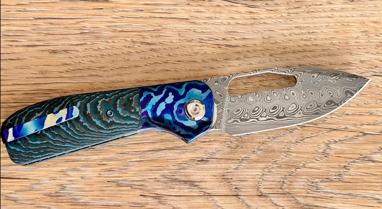 Liong Mah Field Duty Damasteel Mokuti Fat Carbon