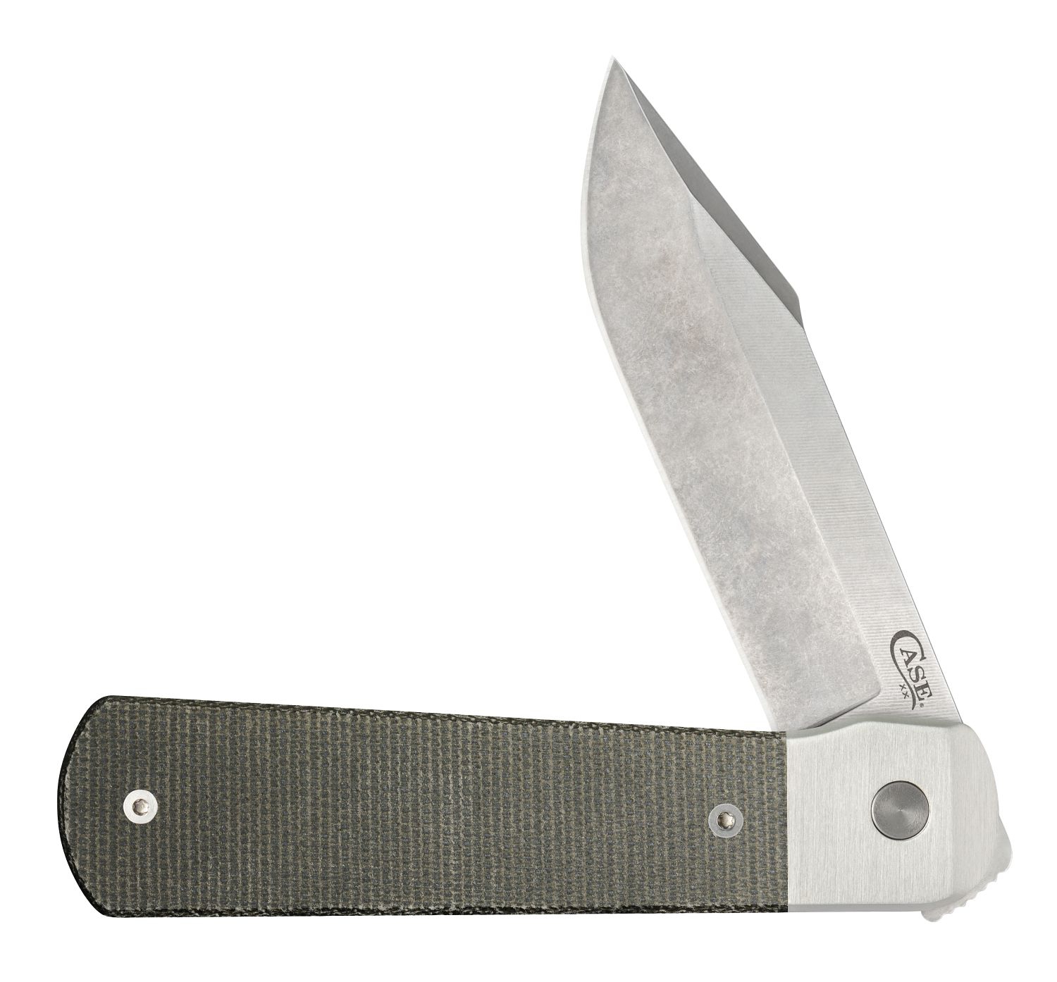 Case Smooth OD Green Micarta Longhouse CPM20CV